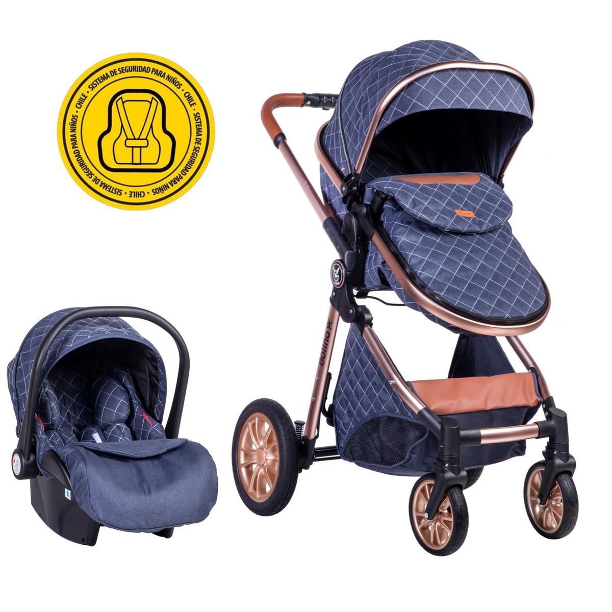 VOYAGE - Coche Travel System Bolina Blue