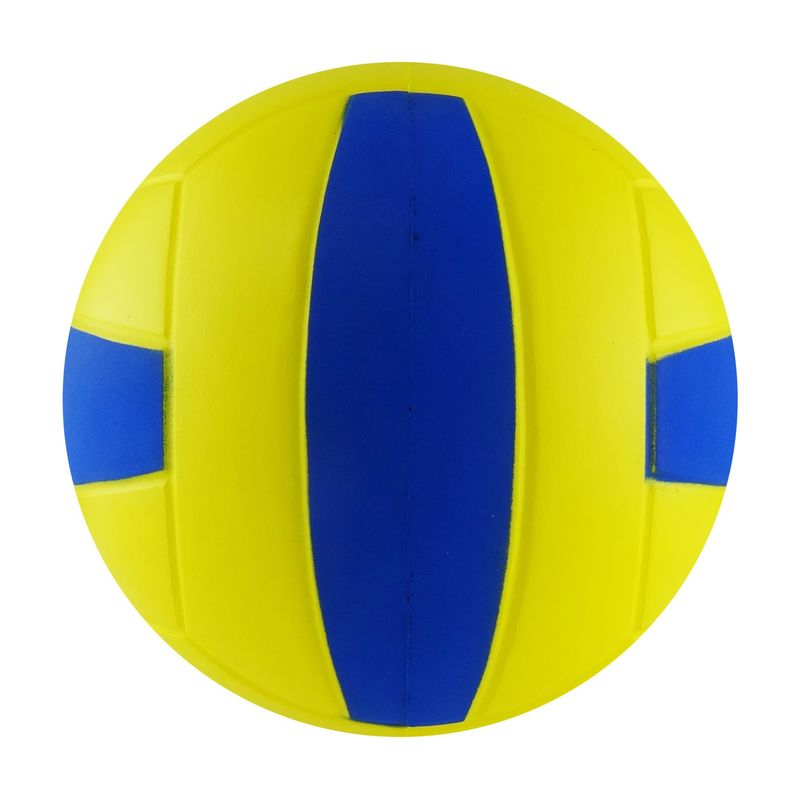 UK TIME - BALON DE ESPONJA  VOLEIBOL 7"  AMARILLO-AZUL