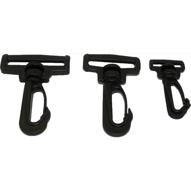 GENERICO - Mosquetón giratorio para huincha de 3,8cm para Mochila Bolso