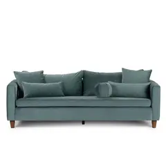 ROSEN - Sofá Conery 3,5 Cuerpos Tela Teal