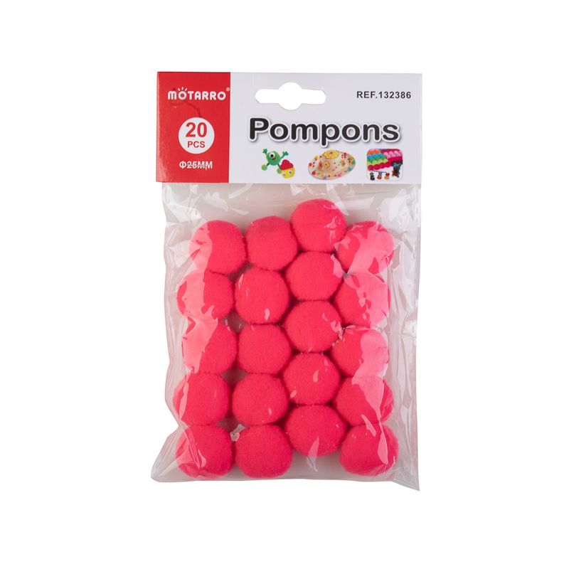 GENERICO - Pompones Sintéticos Talla L Colores