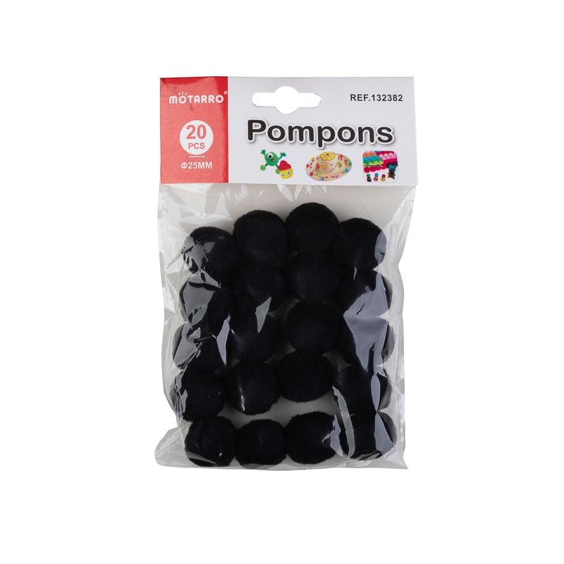 GENERICO - Pompones Sintéticos Talla L Colores