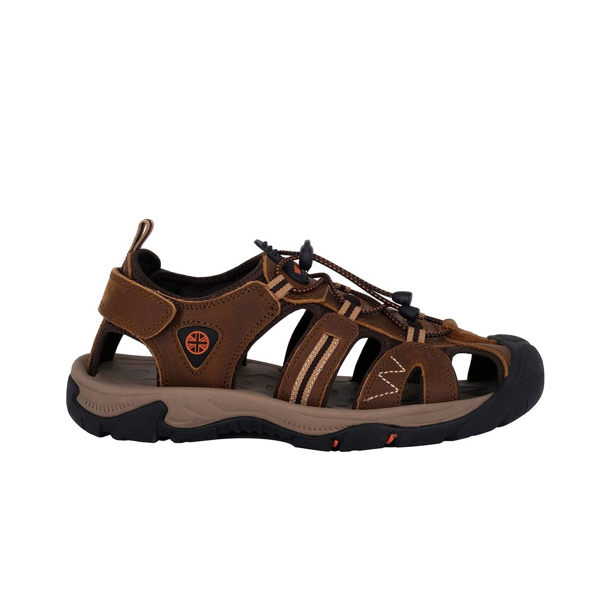 LONDON ADIXT - Sandalia de Cuero Hombre Café Spiculata London Adixt
