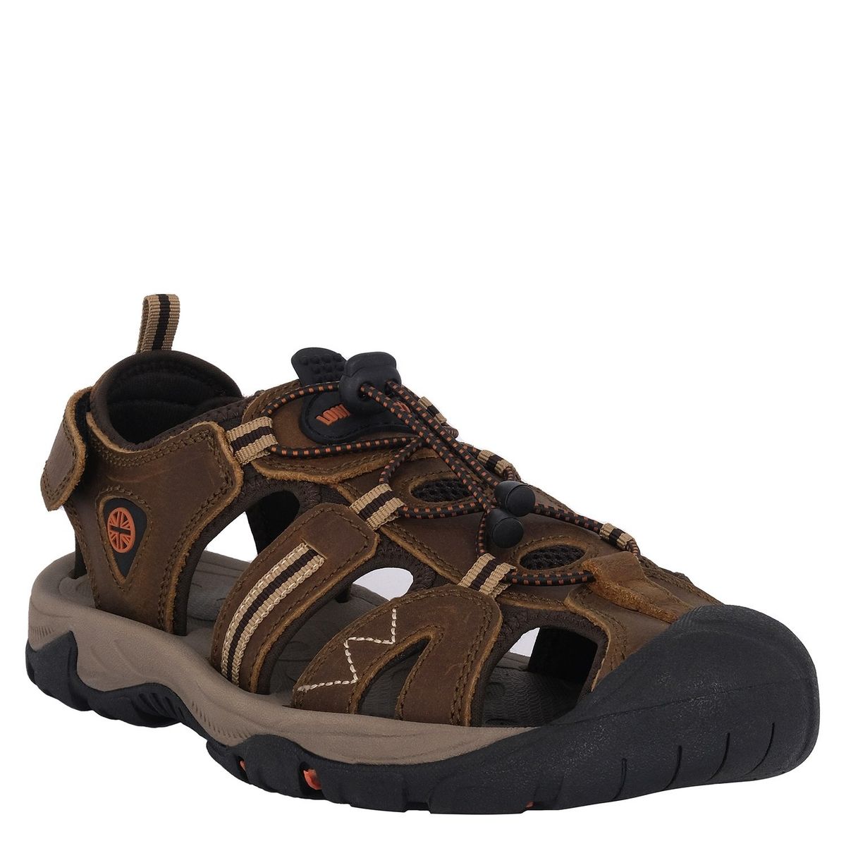 LONDON ADIXT - Sandalia de Cuero Hombre Café Spiculata London Adixt