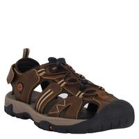 Sandalia de Cuero Hombre Café Spiculata