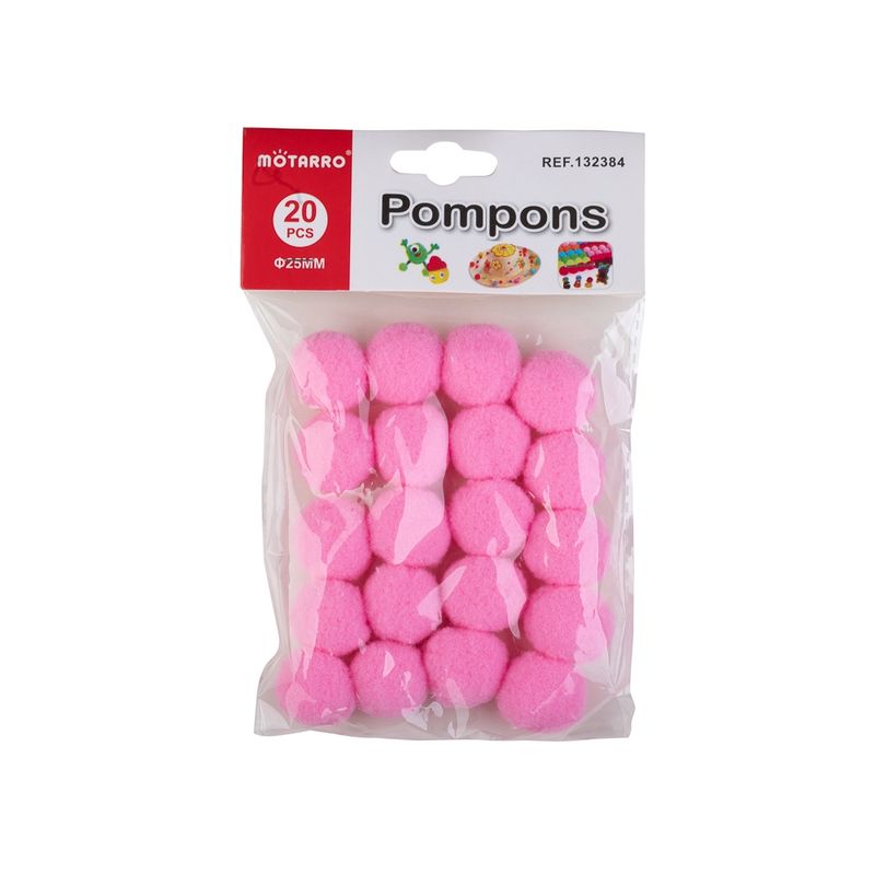 GENERICO - Pompones Sintéticos Talla L Colores