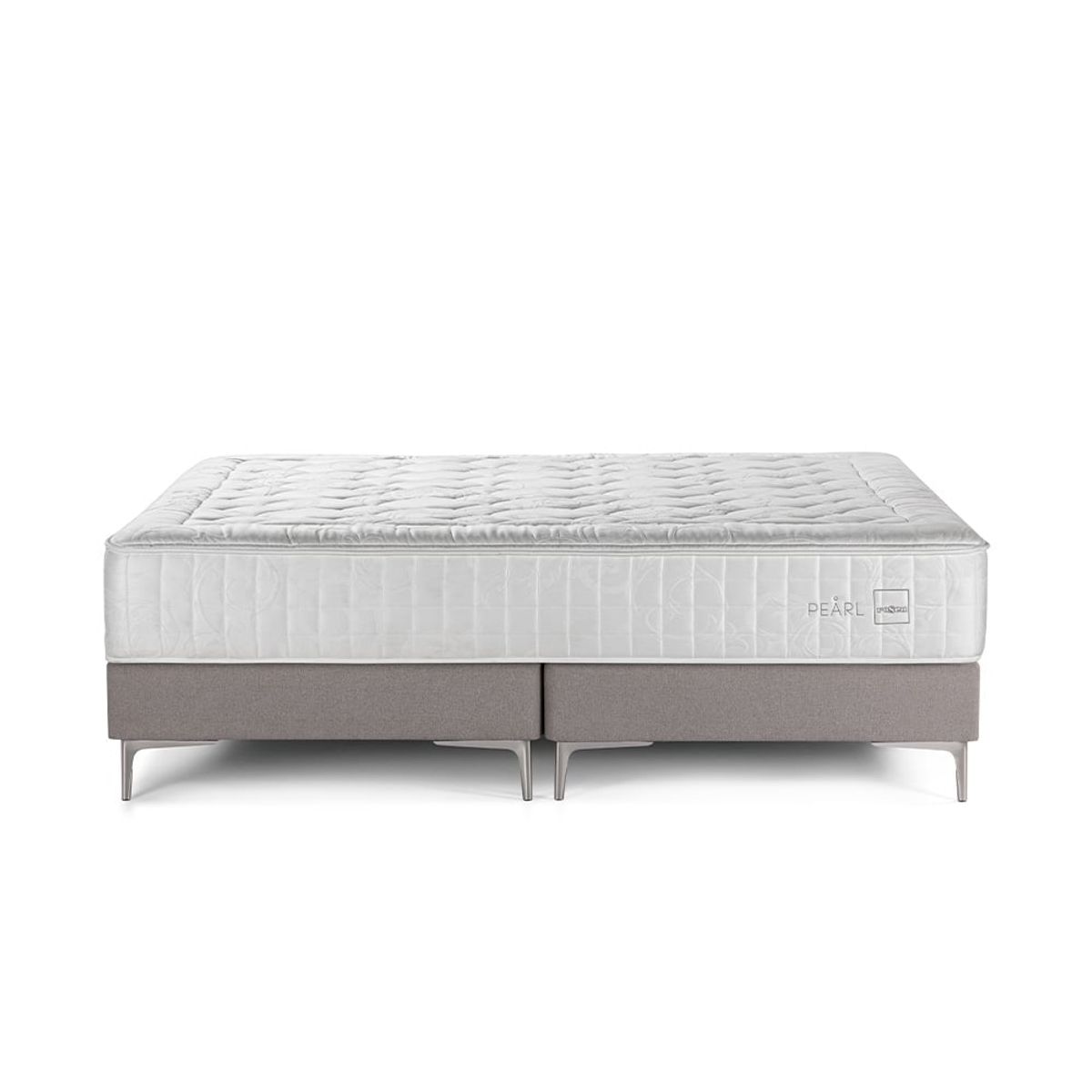 ROSEN - Box Spring Rosen Pearl Super King 200 X 200 Cm Base Gris