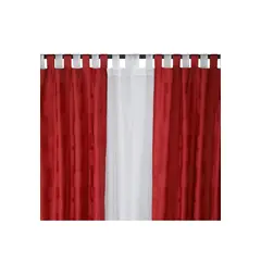 CHANTILLY - Cortina jacquard 10 pcs capital 145x220 - terracota