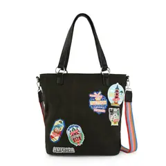 AMPHORA - Cartera Dos Asas mika shopping grande negro