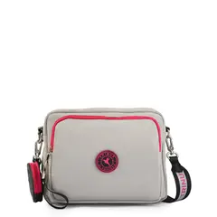 TRINUS - Cartera bandolera mediana darby gris