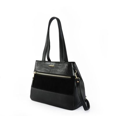 Imagen 2 del producto Cartera tote tres divisiones bursa mediana negro