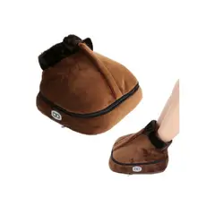 GENERICO - Masajeador Y Calienta Pies Termico Electrico 2 En 1 Pantufla