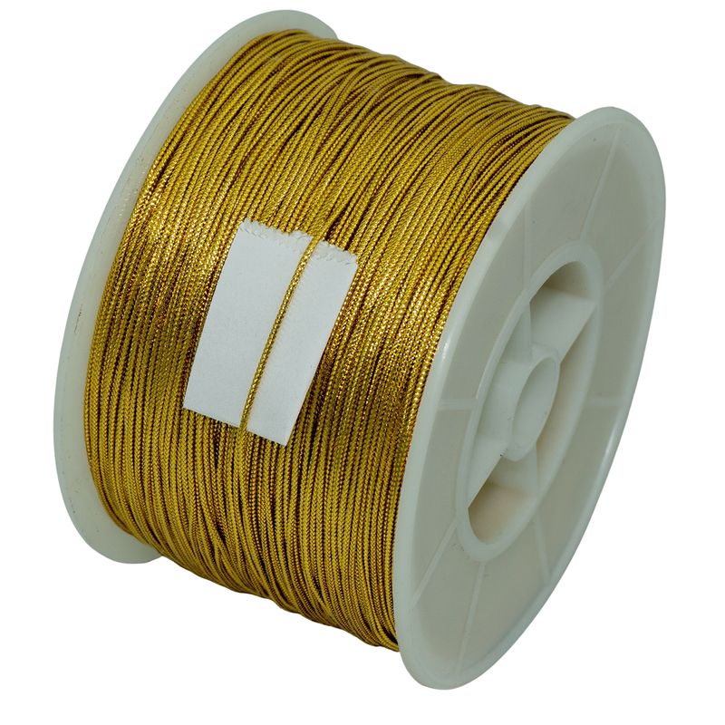 GENERICO - Cordón dorado Lurex 1mm 200 mts
