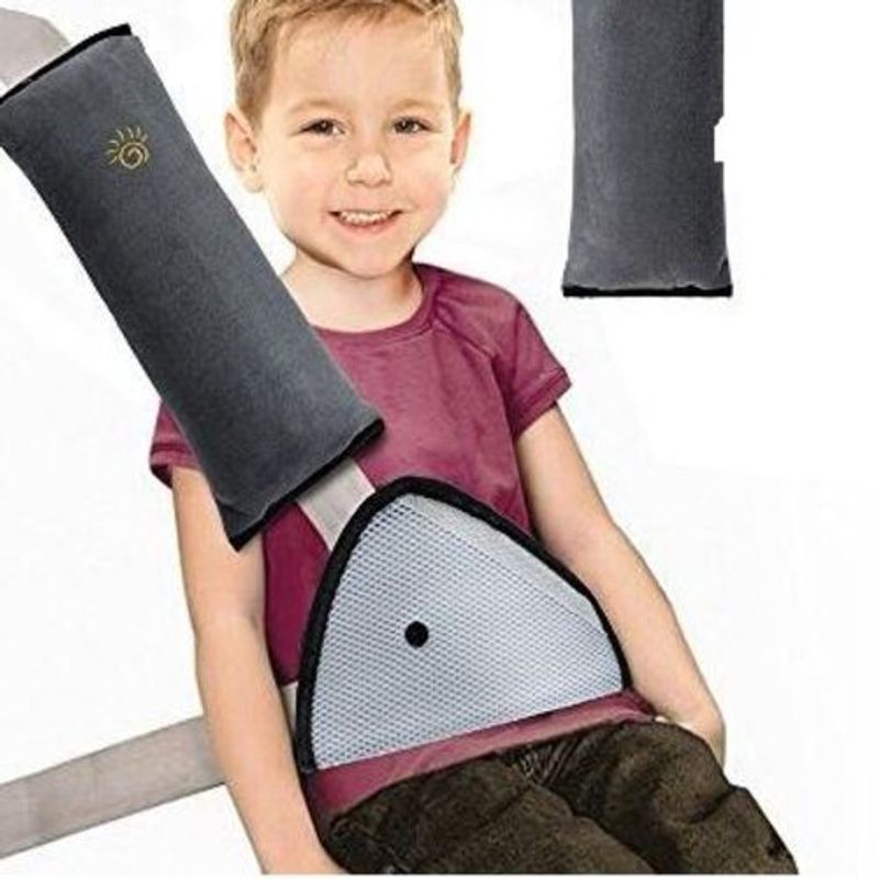 GENERICO - Pack Adaptador Cinturón Más Cojín Cinturón Para Niños