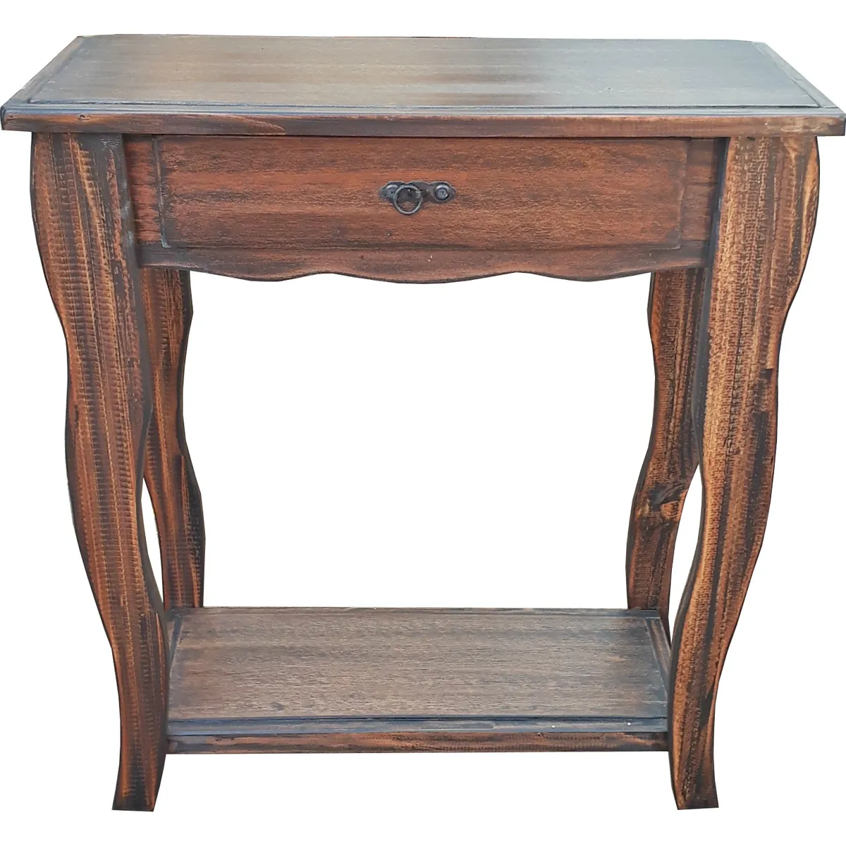 MARFELD MUEBLES - Mesa de arrimo vintage café