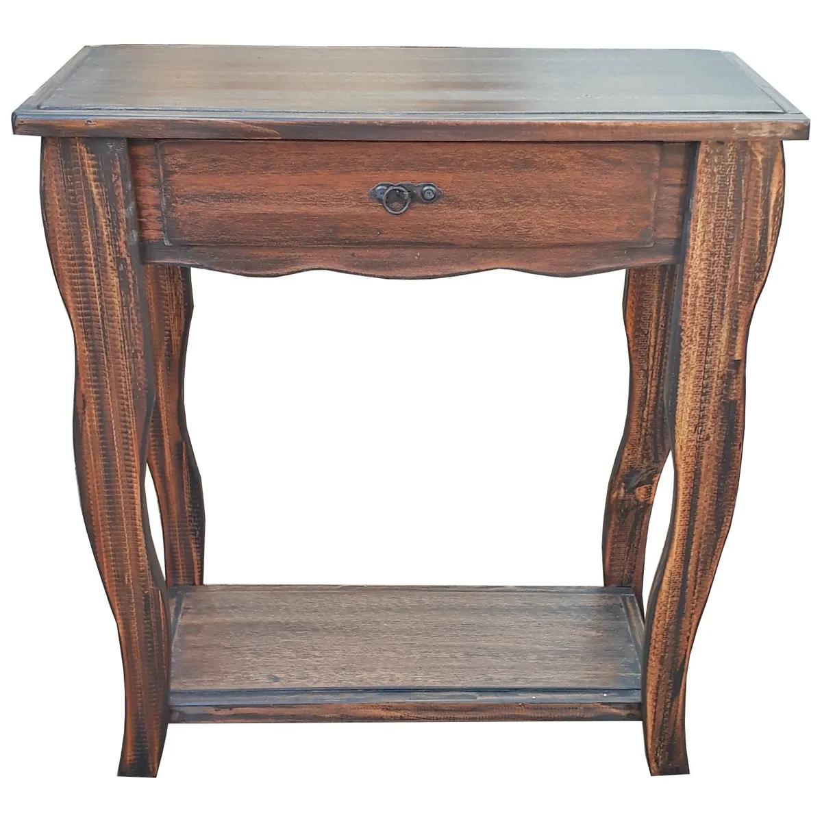 MARFELD MUEBLES - Mesa de arrimo vintage café