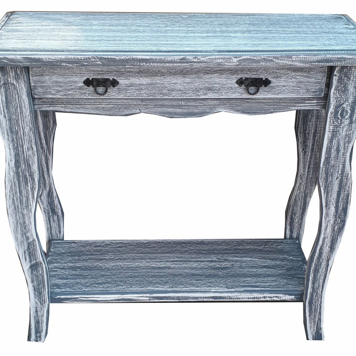 MARFELD MUEBLES - Mesa de arrimo vintage gris