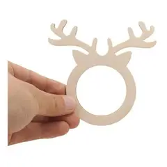 GENERICO - Aros Para Servilletas. Divertido Motivo Navideño. 4 Unidades