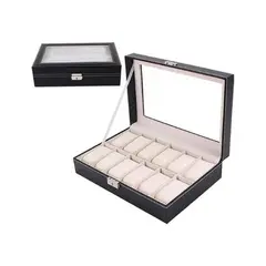 GENERICO - Caja De Organizador Relojes Para 12 Unidades