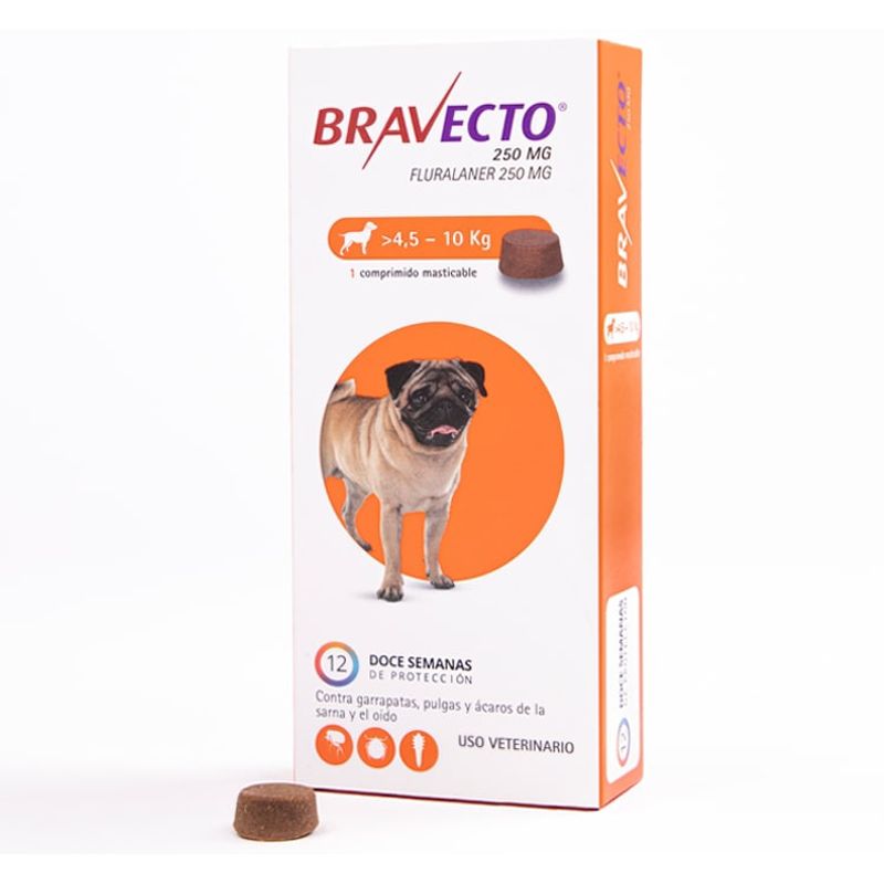 BRAVECTO - Bravecto Perro 4,5 a 10 kg 3 meses de proteccion