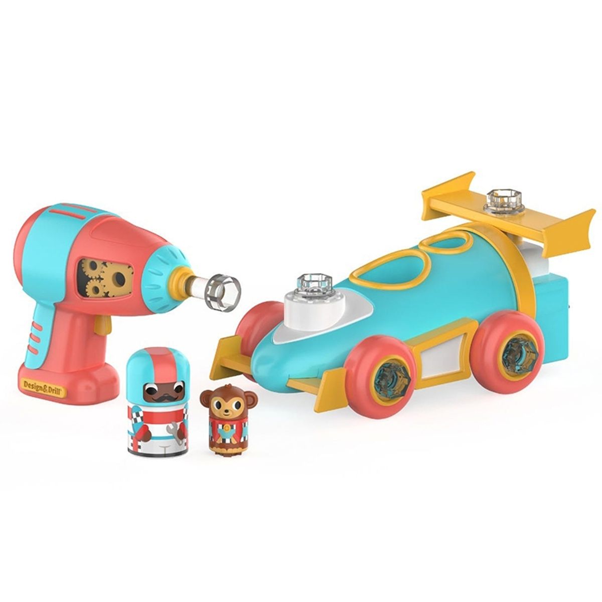 LEARNING RESOURCES - AUTO DE CARRERAS DISEÑA Y ATORNILLA