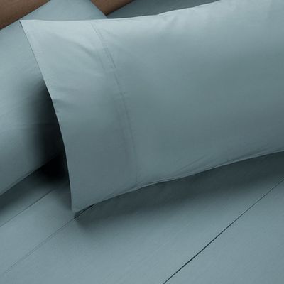 Imagen 2 del producto Sábana 200 Hilos Algodón Lisa Verde 2 Plazas