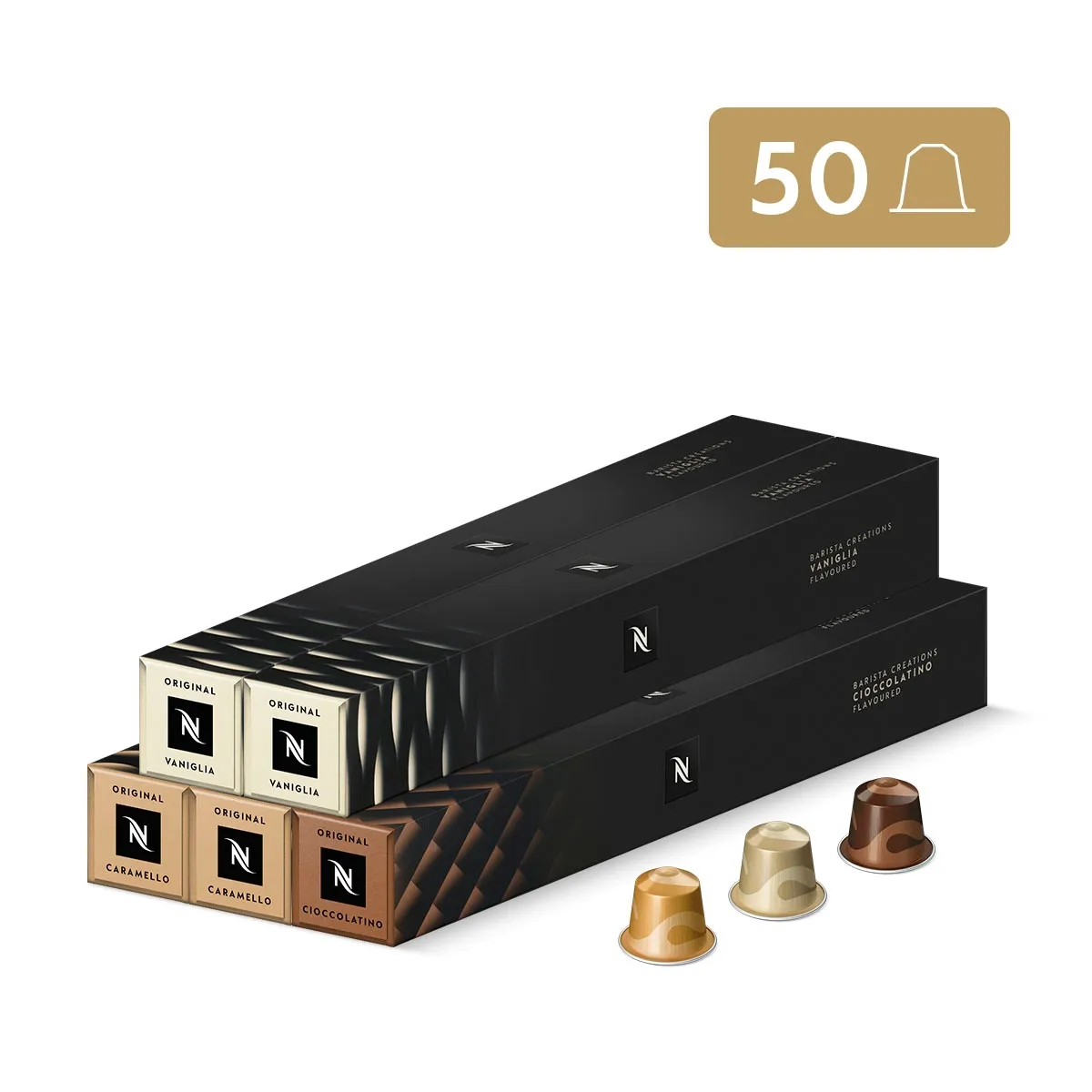 NESPRESSO - Cápsulas De Café Pack Barista Creations - 50