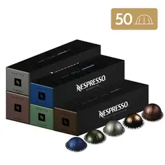 NESPRESSO - Cápsulas de café Vertuo Intenso - 50 Unidades
