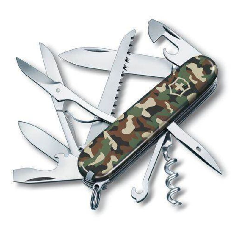 VICTORINOX - Navaja Victorinox Huntsman Camuflaje Verde