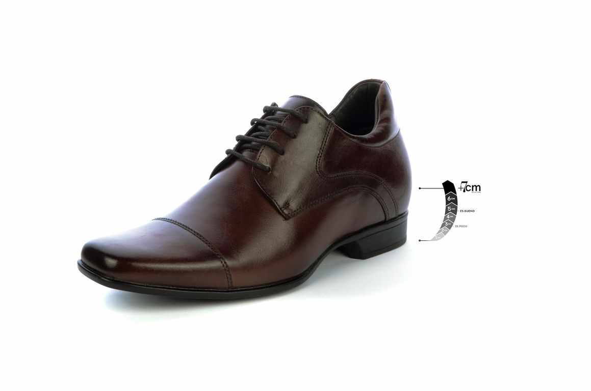 Zapato de Altura para Hombre Wilson Café +7cm