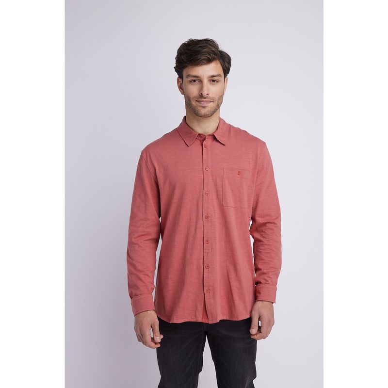 PANAMA JACK - Camisa Hombre manga larga ladrillo Panama Jack
