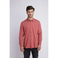 Camisa Hombre manga larga ladrillo