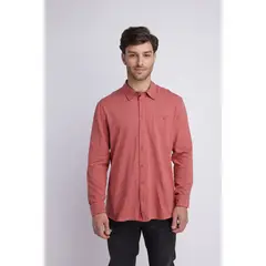 PANAMA JACK - Camisa Hombre manga larga ladrillo