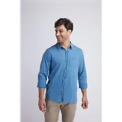 PANAMA JACK - Camisa Hombre manga larga Azul Panama Jack_.