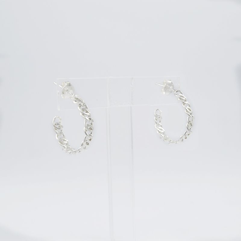 ROSETT - Aros Media Argolla Ojo de Perdiz Plata Ley 925