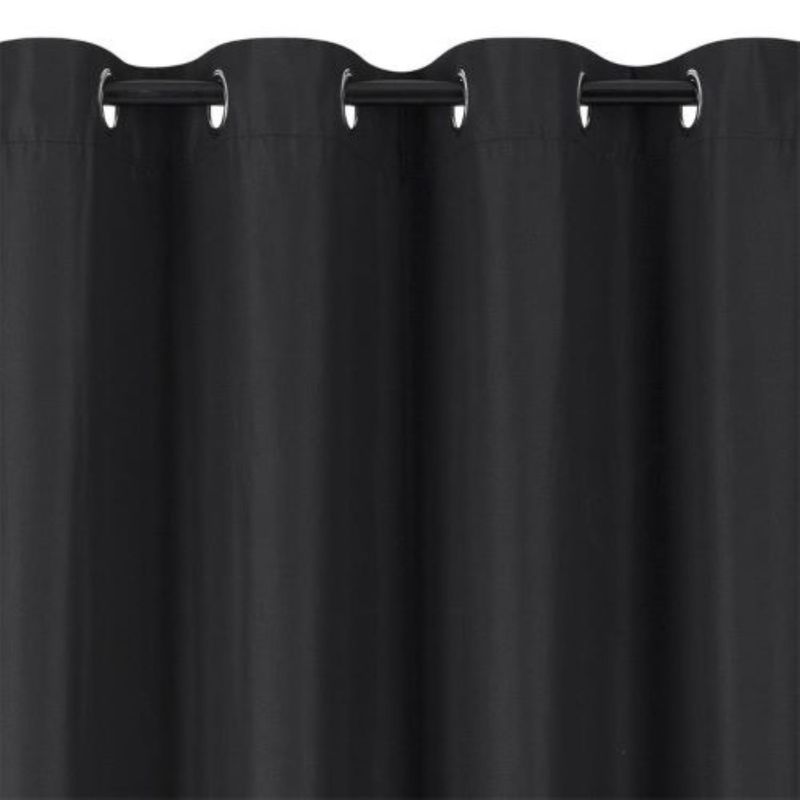 GENERICO - CORTINA BLACKOUT 2 PAÑOS 140X210 CM NEGRO