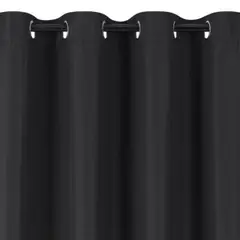 GENERICO - CORTINA BLACKOUT 2 PAÑOS 140X210 CM NEGRO