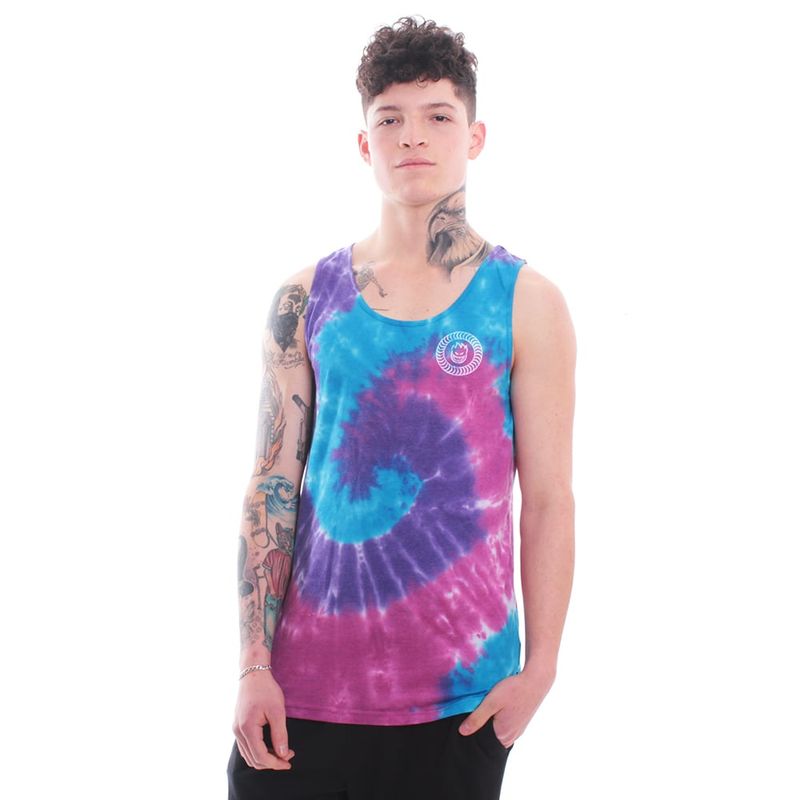 SPITFIRE - Polera sin mangas tank top spitfire tye dye big head  street culture season