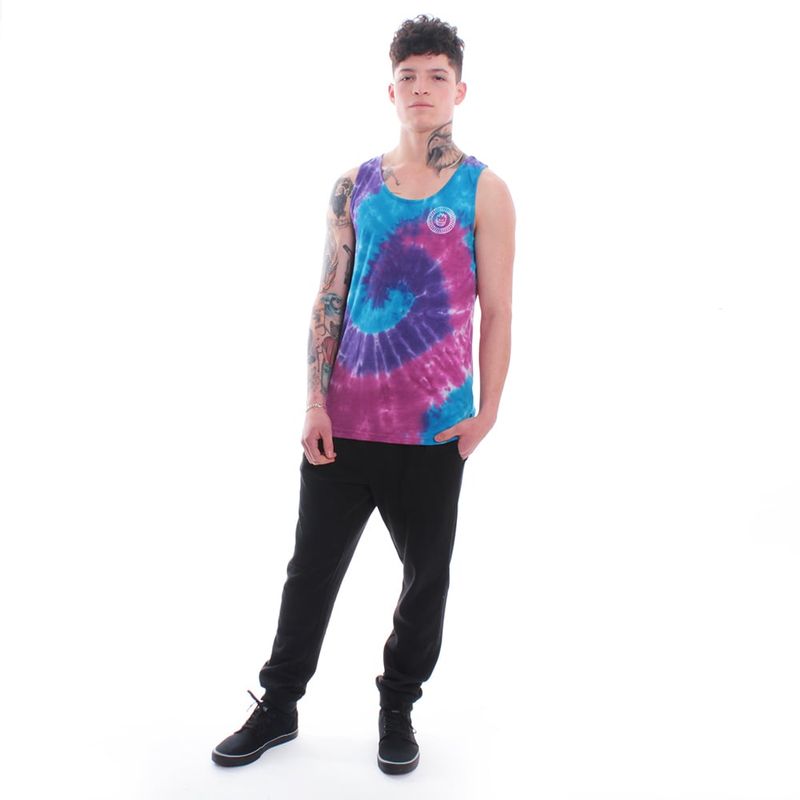 SPITFIRE Polera sin mangas tank top spitfire tye dye big head