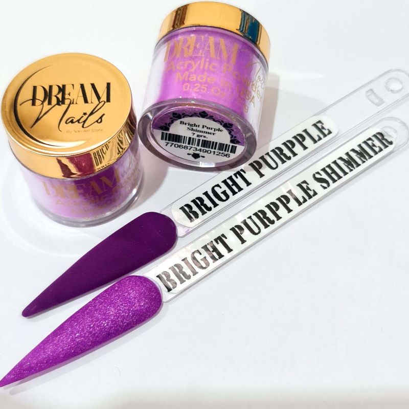 GENERICO - Polvo Acrilico Bright Purple de la Marca Dream Nails