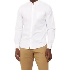ANAFI - Camisa Oxford Blanco Italy Manga Larga