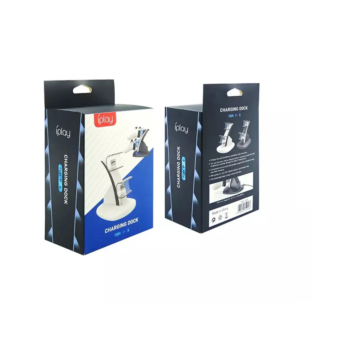 GENERICO - Cargador Dual Carga Rápida Para Control Ps5 Play Station 5