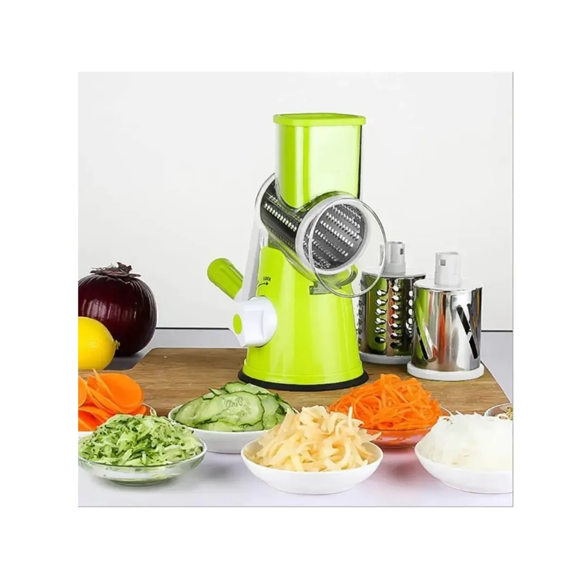 GENERICO - Rebanador Rallador Verdura Vegetales  Queso