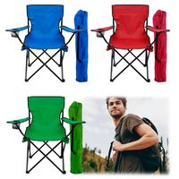 Silla Plegable camping Con Porta Vasos y Con Bolso