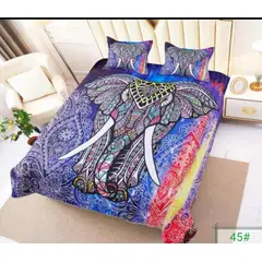 TODOHOGAR SANTIAGO DE CHILE - Cubrecama diseño estampado tl45 2P elefante mandala