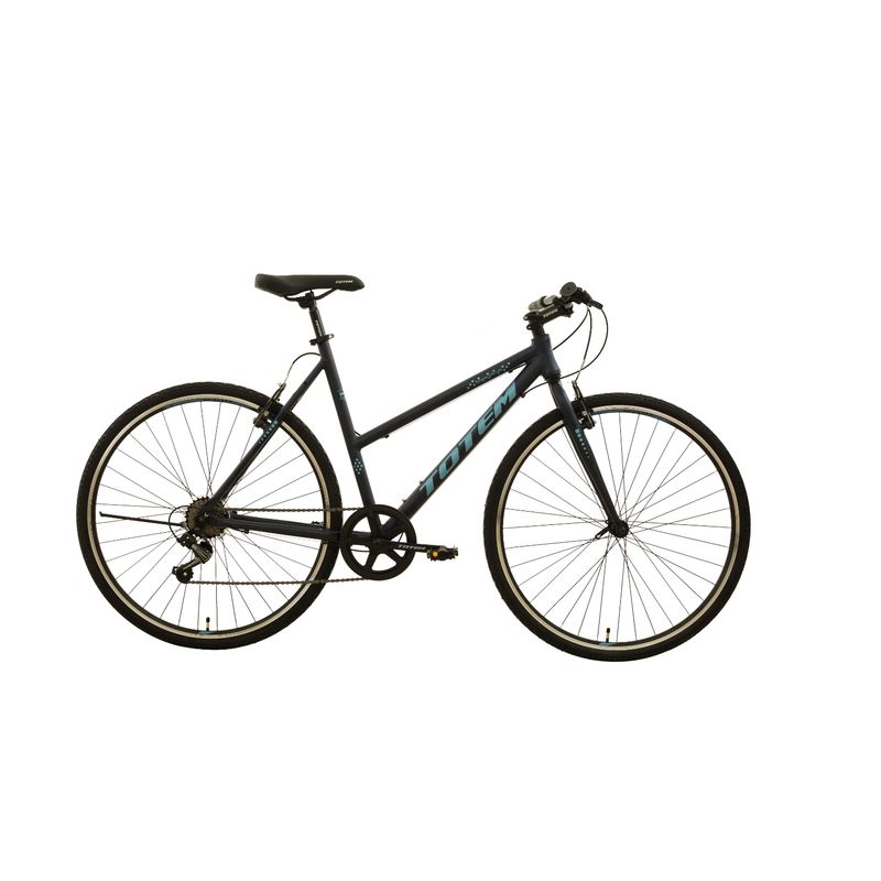 TOTEM - BICICLETA TOTEM URBAN SPEED LV 421-700X54 NEGRO CON CELESTE