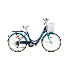 TOTEM - BICICLETA CITY DAMA ARO 26 AZUL CON CELESTE