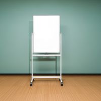 Pizarra Vertical Móvil Doble Cara 60x90cm