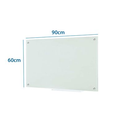 Imagen 2 del producto Pizarra Glass Pro Vidrio Templado Blanco de 60x90cm 4mm