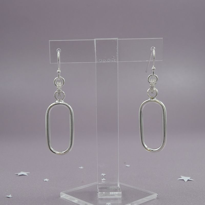 ROSETT - Aros Ovalos Rosett Plata Ley 925